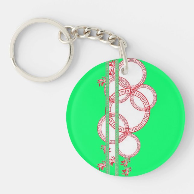 Abstract acrylic keychain (Framsidan)