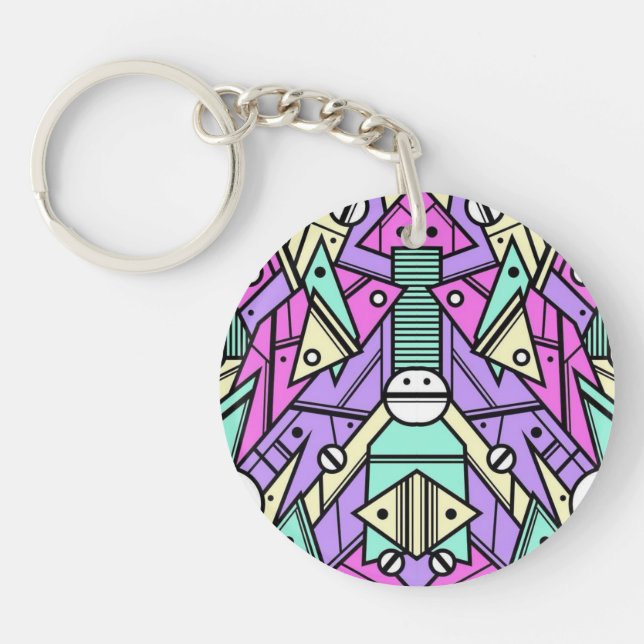 Abstract acrylic keychain (Framsidan)