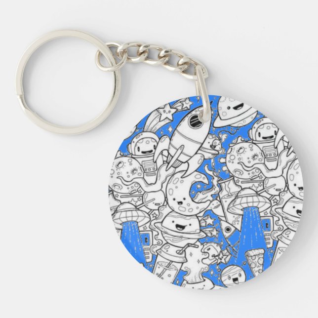 Abstract acrylic keychain (Framsidan)