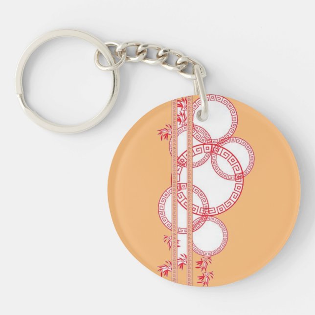 Abstract acrylic keychain (Framsidan)