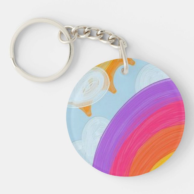 Abstract acrylic keychain (Framsidan)