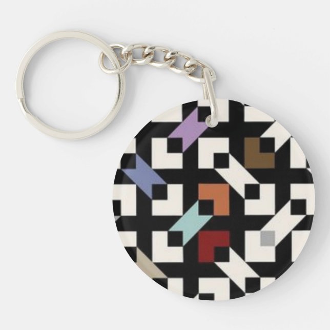 Abstract acrylic keychain (Framsidan)