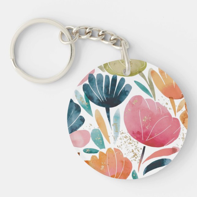 Abstract acrylic keychain (Framsidan)