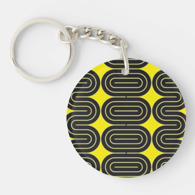 Abstract acrylic keychain (Framsidan)