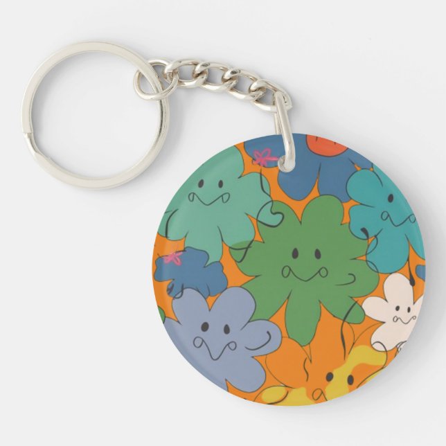 Abstract acrylic keychain (Framsidan)