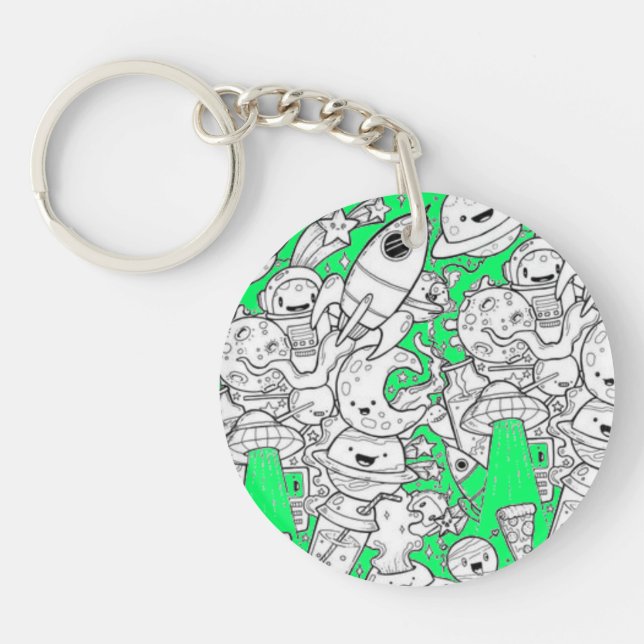 Abstract acrylic keychain (Framsidan)