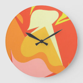 Abstract Alien Radiance Wall Clock Stor Klocka