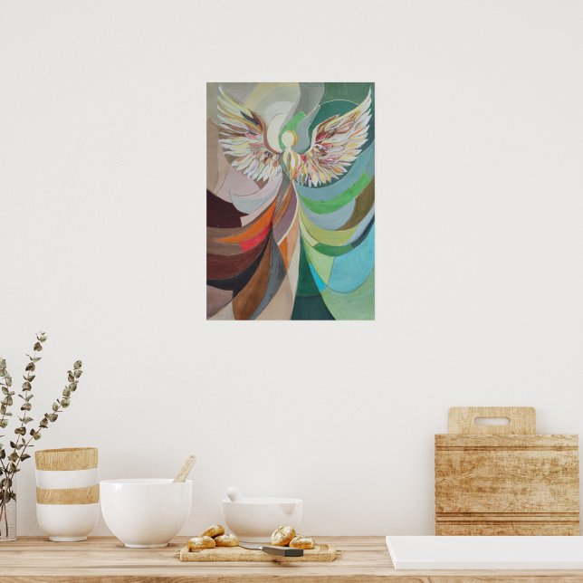 Abstract angel poster (Kök)