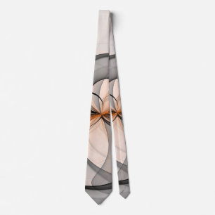 Abstract Anthracite Gray Sienna Modern Fractal Art Slips