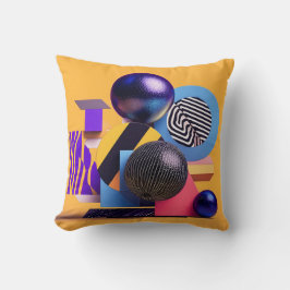 Abstract arrangement with colorful spheres kudde