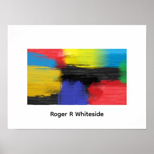 Abstract art 4 print by Roger R Whiteside Poster (Framsidan)