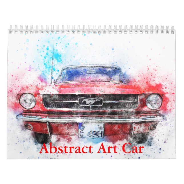 Abstract Art Car Calendar Kalender (Omslag)