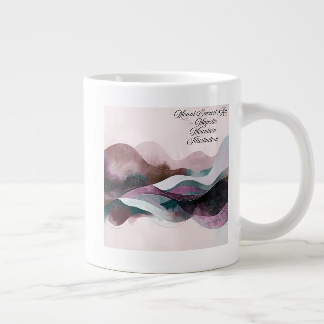 Abstract Art Design | Modern Minimalist Jumbo Mugg (Höger)