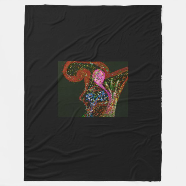 Abstract Art Fleece Blanket (Framsidan)