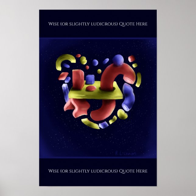 Abstract Art on Print, Value Poster Paper (Matte) (Framsidan)