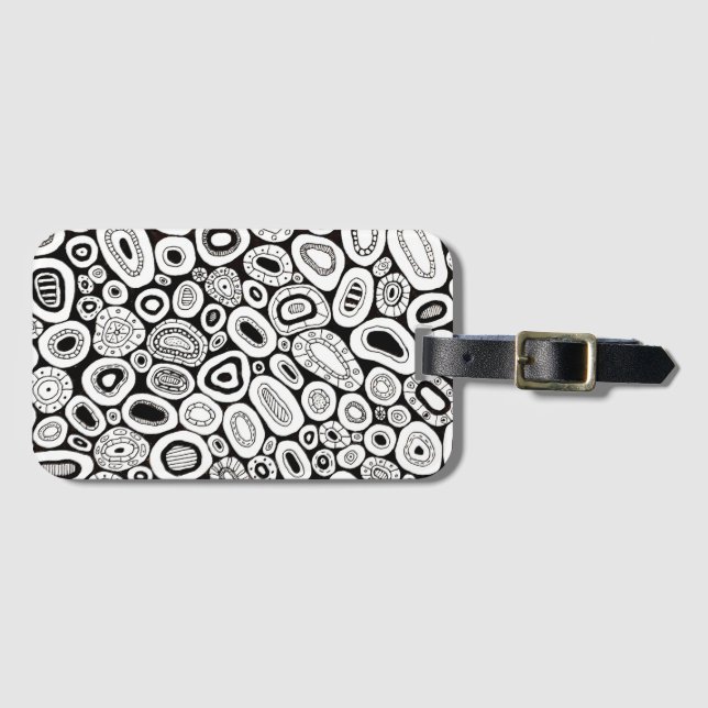 Abstract Art Random Blobby Shapes Bagagebricka (Framsida horisontal)