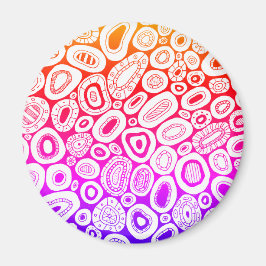 Abstract Art Random Blobby Shapes  Magnet