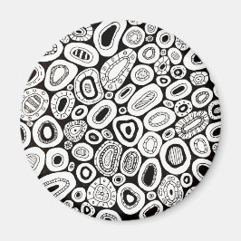 Abstract Art Random Blobby Shapes Magnet