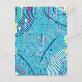 Abstract Art: Sparklers in the Sky Vykort