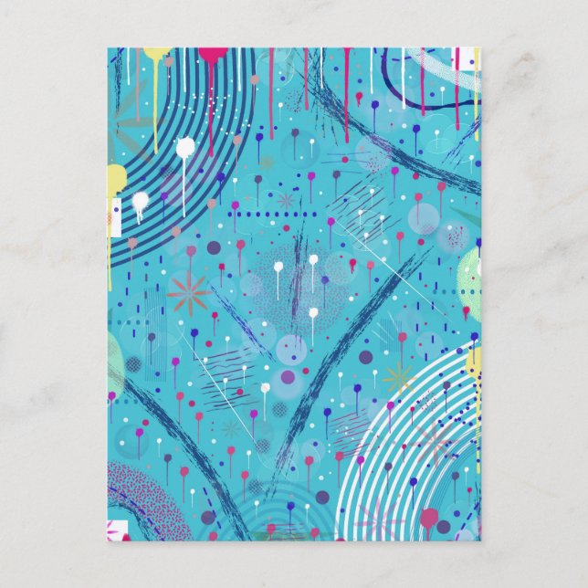 Abstract Art: Sparklers in the Sky Vykort (Framsida)