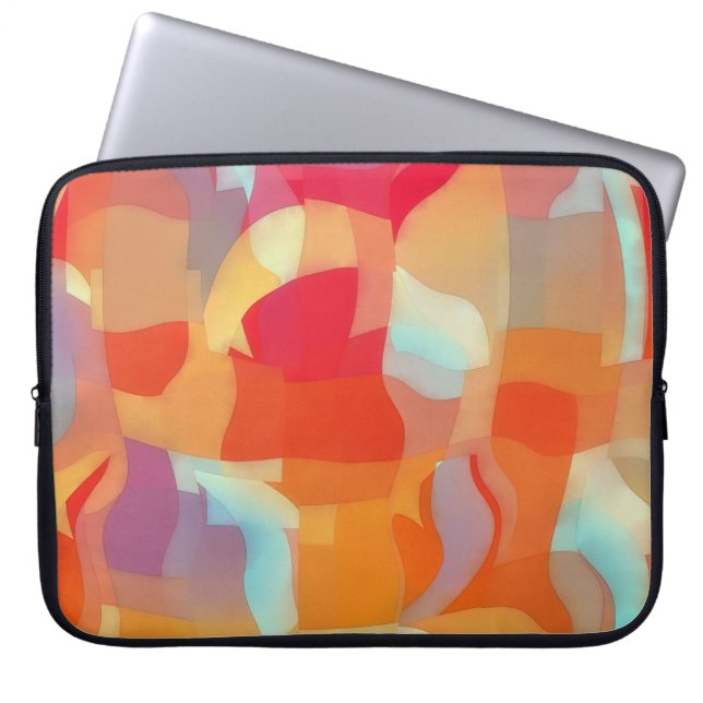 Abstract Art Watercolor Laptop Cover Sleeve (Framsidan)