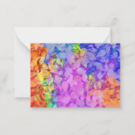 Abstract autumn leaves pattern anteckningskort