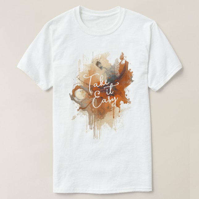 Abstract Autumn Splatter  T Shirt (Design framsida)