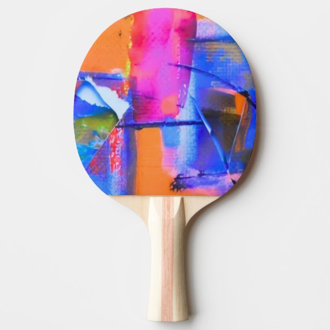 Abstract Background Colorful Pingisracket (Framsidan)