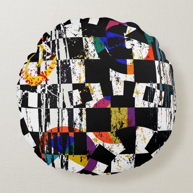 abstract background composition, with strokes, spl rund kudde (Framsidan)