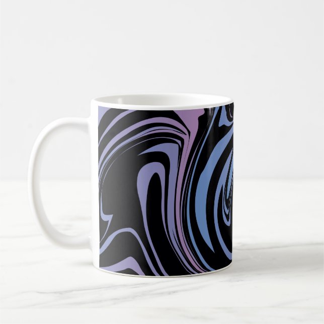 Abstract background. Liquid marble. Background flu Kaffemugg (Vänster)