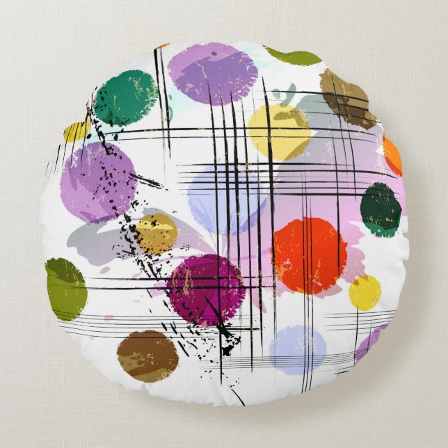 abstract background pattern, with circles, lines,  rund kudde (Framsidan)