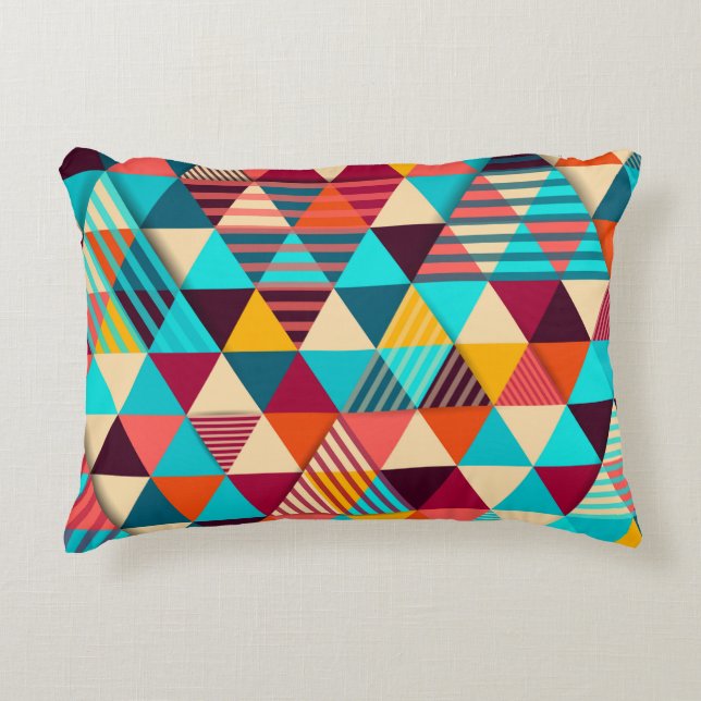 Abstract background with triangle shapes. Modern g Prydnadskudde (Framsidan)
