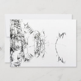 Abstract Black and White Reeds Water Reflections Tack Kort