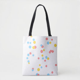 Abstract Bloom – All-Over Artistic Floral Tote Bag Tygkasse