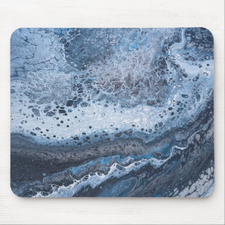 Abstract Blue & Gray Ocean Drift  Musmatta