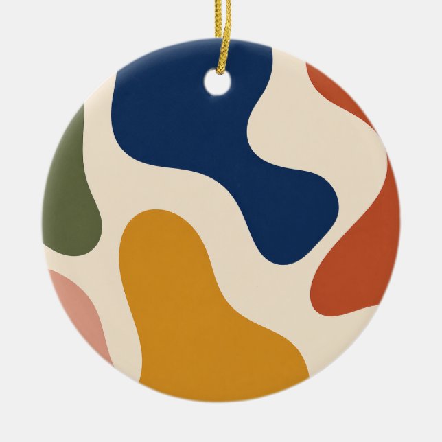Abstract Boho Mid Century Modern Art Ornament (Framsidan)
