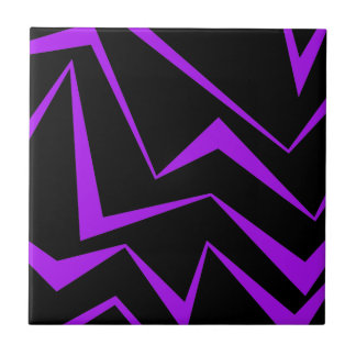Abstract, bold, vibrant geometric zigzag pattern kakelplatta