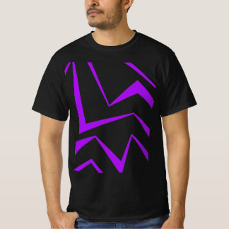 Abstract, bold, vibrant geometric zigzag pattern t shirt