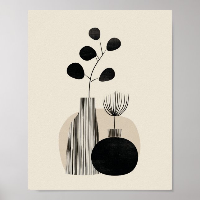 Abstract Botanical Illustration Poster (Framsidan)