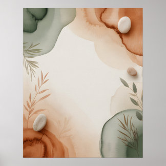 Abstract Botanicals Poster