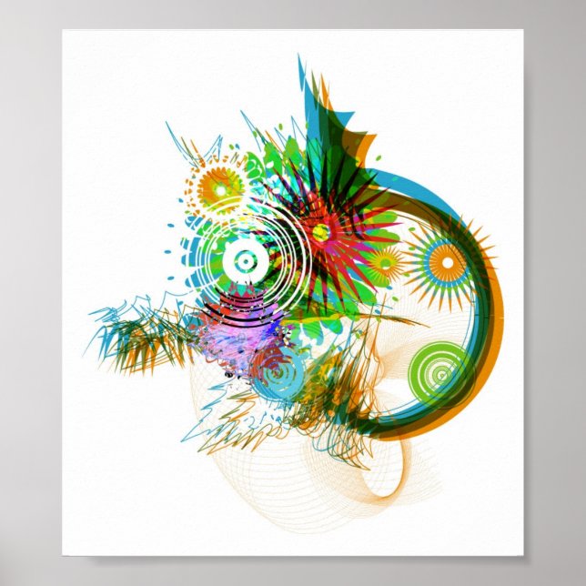 Abstract Brush Design Poster (Framsidan)