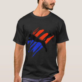 Abstract Brush Stroke Art – Bold Color Drip Graphi T Shirt