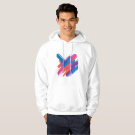 Abstract Brush Stroke Hoodie – Vibrant Artistic Sw