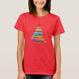 Abstract Brush Tree T Shirt