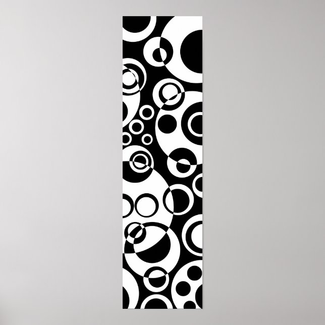 Abstract Bubbles 01 - B&W Poster (Framsidan)