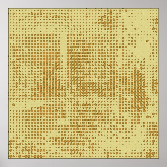 Abstract chaotic halfton. Texture of dots. Futuris Poster (Framsidan)