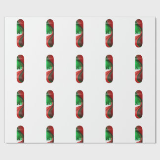 Abstract Christmas Skateboard Art | Modern Holiday Presentpapper