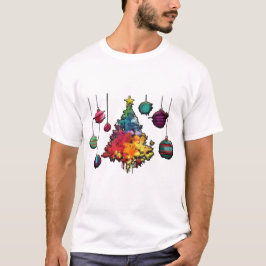 Abstract Christmas T Shirt