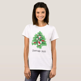 Abstract Christmas Tree T Shirt