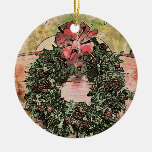 Abstract Christmas Wreath Ornament (Framsidan)